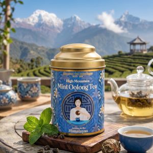 Mint oolong tea